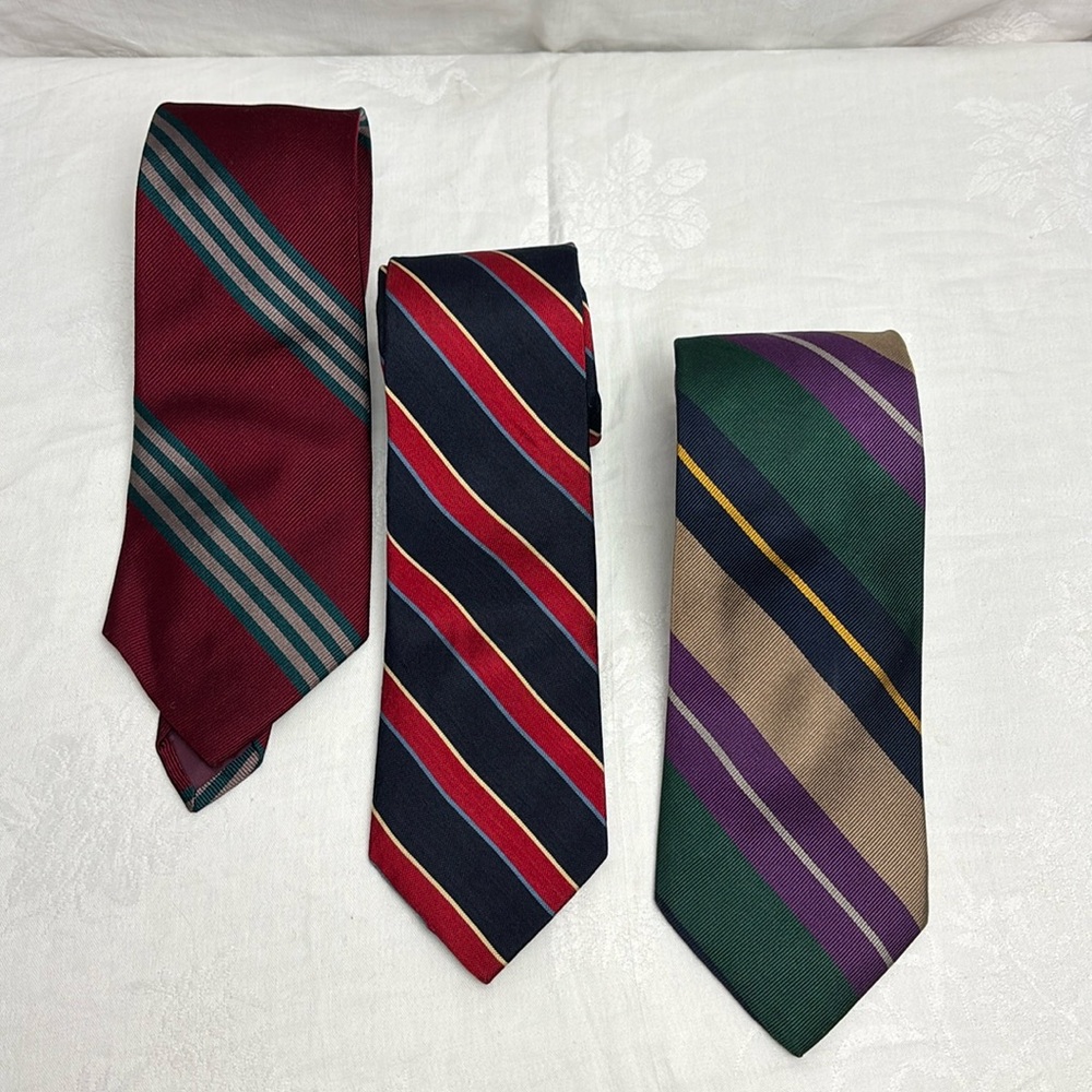 Land's End Silk Ties/Set of 3